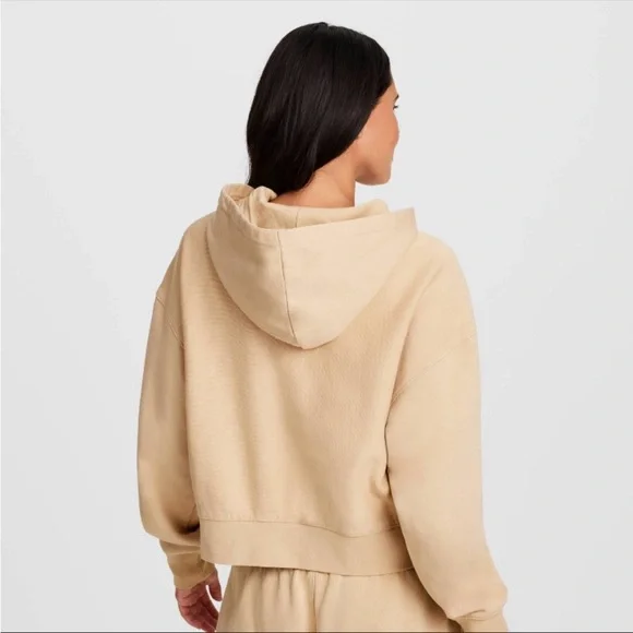 Champion Women's Vintage Wash Fleece Hooded Sweatshirt - tan M- New with tags - Picture 2 of 5